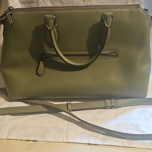 Coach Green Satchel with Leather Accents(Excellent, Very Slight Signs Of Wear) - Picture 2 of 13